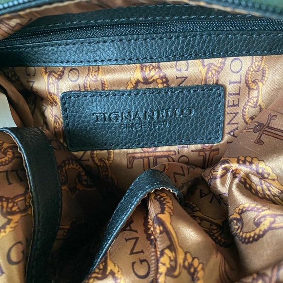TIGNANELLO BLACK LEATHER BAG NEW - Picture 6 of 10